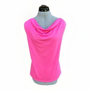 Women’s Pink Cowl Neck Lightweight Tank Size L/XL